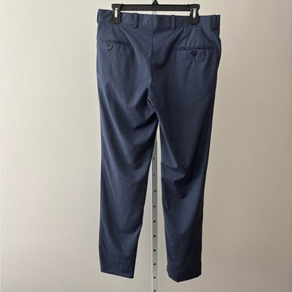 Ted Baker Pants Wool  32R X 33 Jerome Flat Front Preppy Quiet Luxury Old Money - Picture 4 of 12